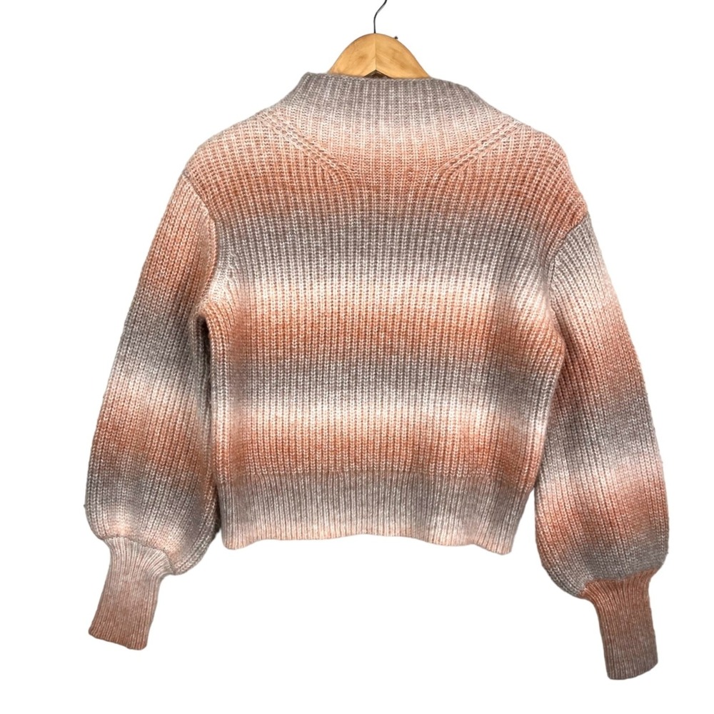 Kivari Wool blend Sylvie Ombre knit sweater pink lilac money classic preppy sz 8 - Picture 1 of 7